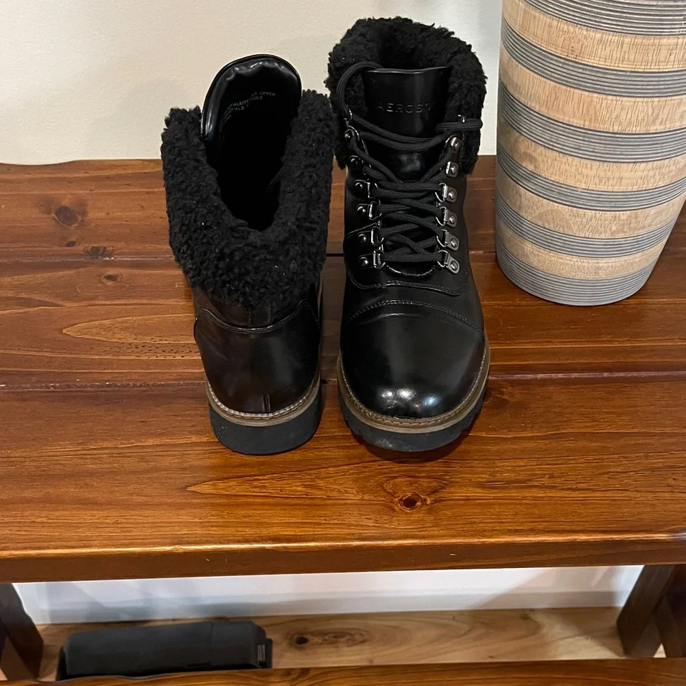 Aeropostale Black Leather Boots - Picture 5 of 7